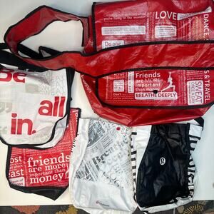 Lululemon Snap Closure Reuseable Bag Lot